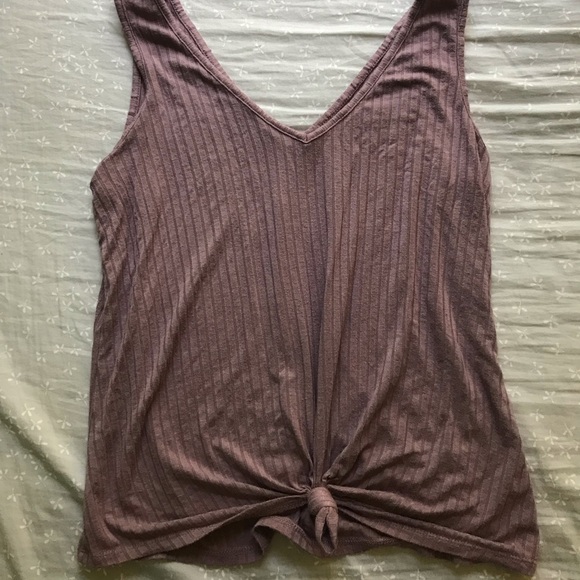 tie purple tank top - Picture 4 of 5